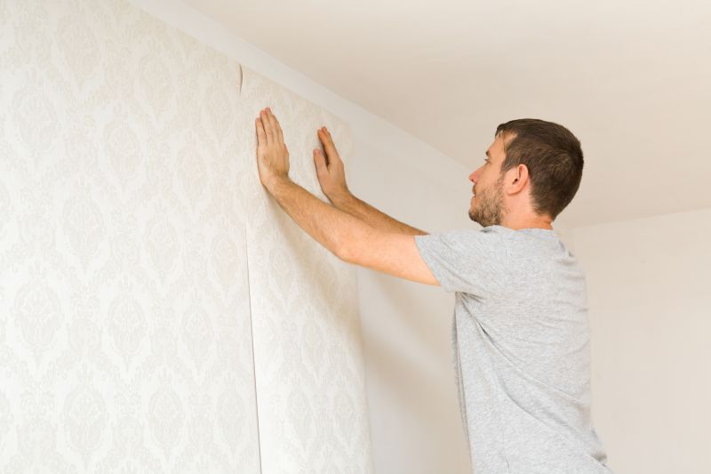 Bedroom Wallpaper Installation