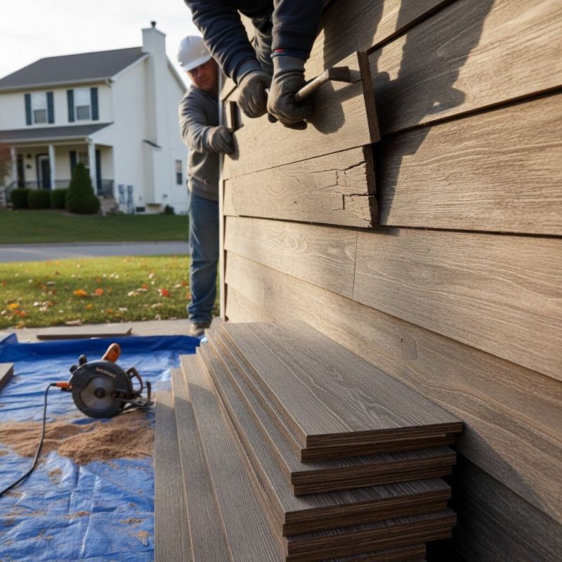Composite Siding Installation