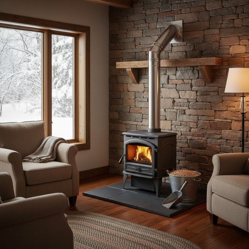 Stone Chimney Installation