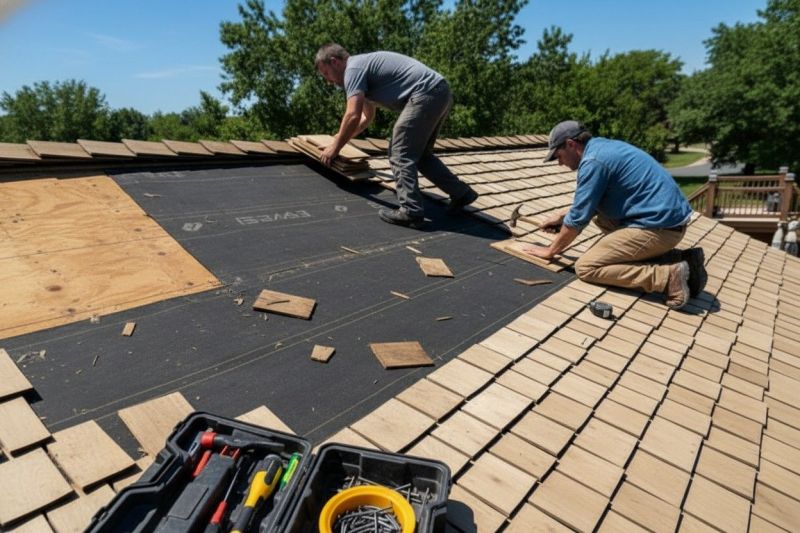 Wood Shake Roof Replacement